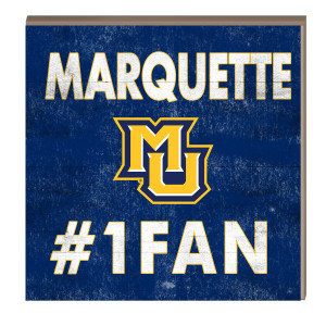 Marquette #1 Fan Hang/Stand Plaque Marquette #1 Fan Hang/Stand Plaque