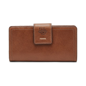Logan RFID Tab Clutch Wallet, Brown Logan RFID Tab Clutch Wallet, Brown