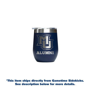 Marquette 12oz Stemless Navy Alumni Tumbler