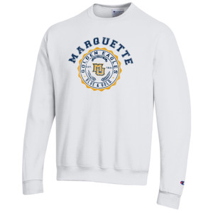 Champion Reverse Weave Faux Seal Crew Sweatshirt - Blue