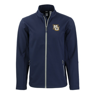 Clique Tempo Stretch Full Zip Men's Softshell Jacket - Dark Navy Polished Silver Clique Tempo Stretch Full Zip Men's Softshell Jacket - Dark Navy Polished Silver