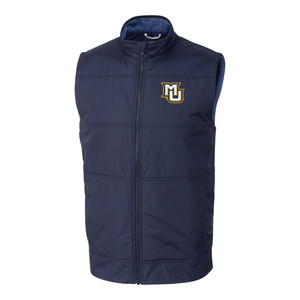 Cutter & Buck Men's Stealth Hybrid Quilted Tall Windbreaker Vest - Liberty Navy Cutter & Buck Men's Stealth Hybrid Quilted Tall Windbreaker Vest - Liberty Navy