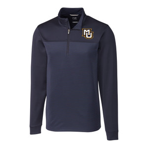 Cutter & Buck Men's Traverse Stretch Eco Stripe Quarter Zip Tall - Liberty Navy Cutter & Buck Men's Traverse Stretch Eco Stripe Quarter Zip Tall - Liberty Navy