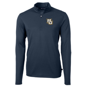 Cutter & Buck Men's Tall Virtue Eco Pique Recycled Quarter-Zip - Navy Blue Cutter & Buck Men's Tall Virtue Eco Pique Recycled Quarter-Zip - Navy Blue