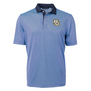 Cutter & Buck Men's Tall Virtue Eco Pique Micro Stripe Recycled Polo - Atlas/Navy Blue Cutter & Buck Men's Tall Virtue Eco Pique Micro Stripe Recycled Polo - Atlas/Navy Blue