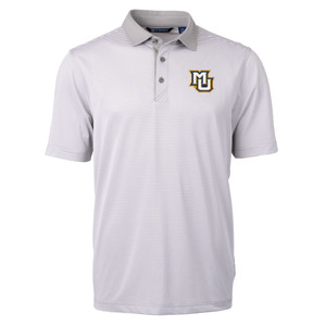 Cutter & Buck Men's Tall Virtue Eco Pique Micro Stripe Recycled Polo - Polished/White Cutter & Buck Men's Tall Virtue Eco Pique Micro Stripe Recycled Polo - Polished/White