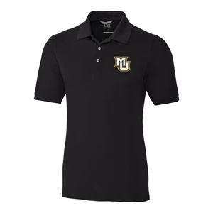 Advantage Eco Tri-Blend Pique Mens Big & Tall Polo - Black