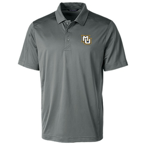 Prospect Eco Textured Stretch Recycled Mens Polo - Elemental Grey