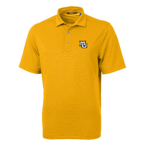 Cutter & Buck Virtue Eco Pique Recycled Mens Polo - College Gold Cutter & Buck Virtue Eco Pique Recycled Mens Polo - College Gold