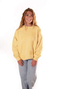 Gameday Social Women's The Ritter Latern Crew Sweatshirt - Yellow