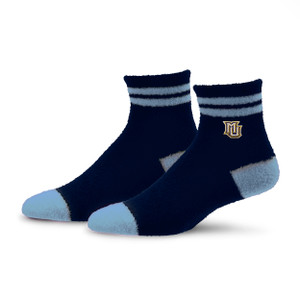 For Bare Feet Stripe Cozy Sock - Navy