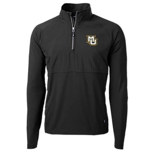 Adapt Eco Knit Hybrid Recycled Mens Quarter Zip - Black