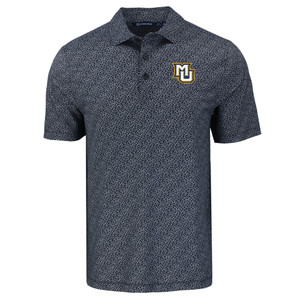 Cutter & Buck Men's Pike Eco Pebble Print Stretch Recycled Polo - Black/White Cutter & Buck Men's Pike Eco Pebble Print Stretch Recycled Polo - Black/White