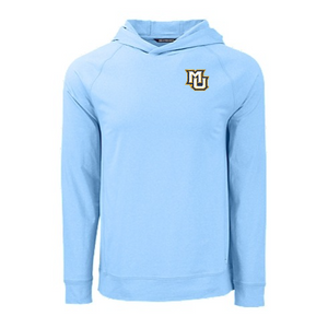 Adapt Eco Knit Recycled Mens Heathered Hooded Pullover - Atlas Heather