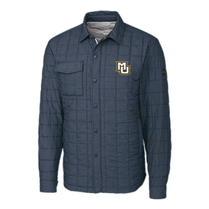 Rainier PrimaLoft Mens Eco Insulated Quilted Shirt - Anthracite Melange