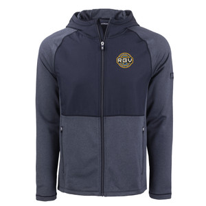 RGV Cutter & Buck Men's Peshastin Fleece Recycled Quarter-Zip - Navy Heather RGV Cutter & Buck Men's Peshastin Fleece Recycled Quarter-Zip - Navy Heather