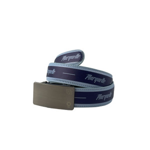Otium Marquette Leather Belt Jersey Script Blue