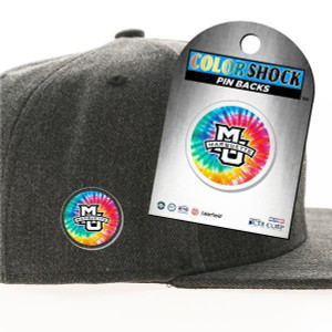 Tie Dye MU Acrylic Pin