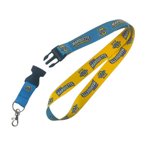 Wincraft Marquette Gold and Blue Lanyard