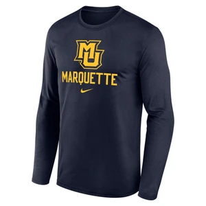 Nike MU/Marquette Legend Long Sleeve Tee Navy