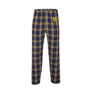 Boxercraft Embroidered Flannel Pants Navy/Gold