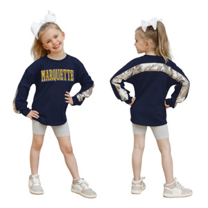 Gameday Couture Girls Guess Who's Back Crew Navy