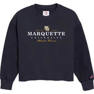 L2 Women's Reverse Fleece Midi Crew Navy