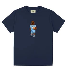 Crew Dog Golden Eagle Basketball Tee Navy