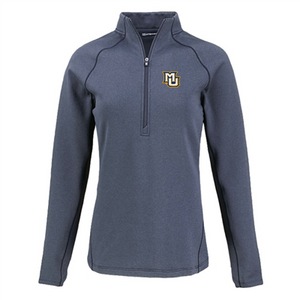 Women's Peshastin Eco Fleece Half Zip Pullover - Navy Blue Heather Women's Peshastin Eco Fleece Half Zip Pullover - Navy Blue Heather