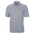 Virtue Eco Pique Stripe Recycled Mens Big & Tall Polo Navy