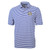Virtue Eco Pique Stripe Recycled Mens Big & Tall Polo Tour Blue