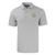 Forge Eco Double Stripe Stretch Recycled Mens Big & Tall Polo - Polished White