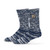 For Bare Feet Slouch Slub Sock - Navy