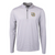 Virtue Eco Pique Micro Stripe Recycled Mens Quarter Zip - Polished White