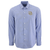 Skyline Eco Gingham Mens Long Sleeve Dress Shirt - Tour Blue/White