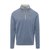 Collars & Co. Heathered Textured Cloud 1/4 Zip Ocean