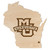 MU/WI Wood Wall Hanging Maple