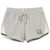 L2 Women's Reverse Fleece Shorts Steel Grey