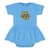 Creative Knitwear Infant Picot Bodysuit Dress Blue