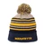 L2 Oat/Navy Spirit Stripe Cuff Beanie