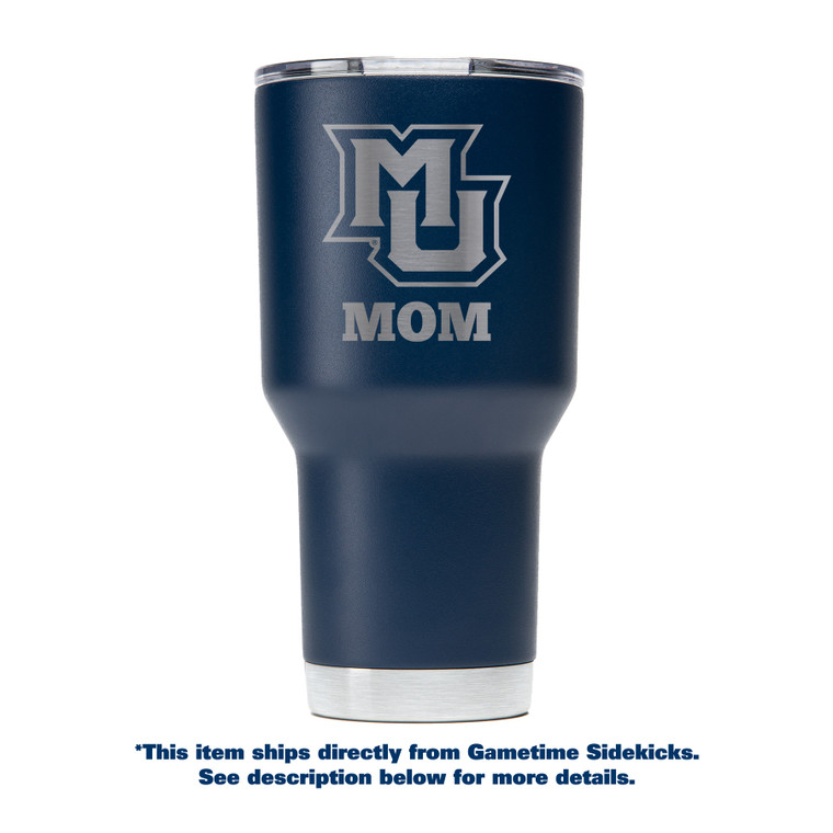 Marquette 30oz Navy Mom Tumbler