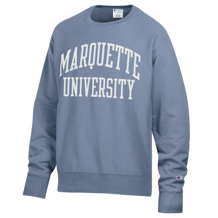 Champion Marquette Reverse Weave Crew Sweatshirt - Wildflower Blue