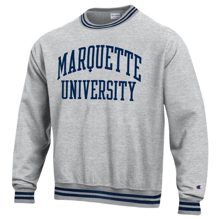 Champion Reverse Weave Rib Crew Grey/Navy