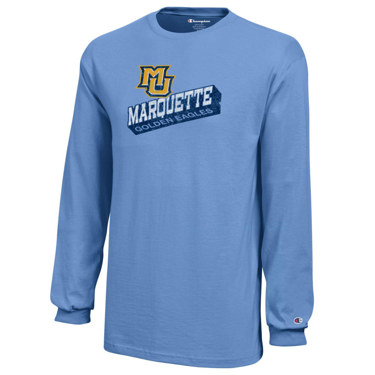 Champion Youth Shadow Long Sleeve T-Shirt - Blue