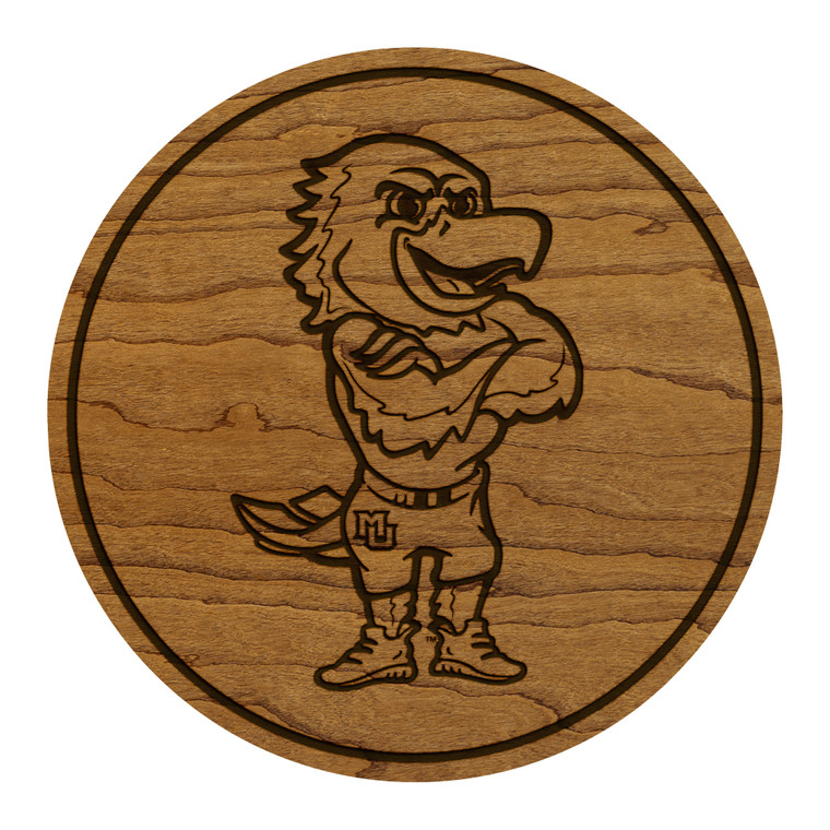 Laser Edge Iggy Wood Coaster Cherry