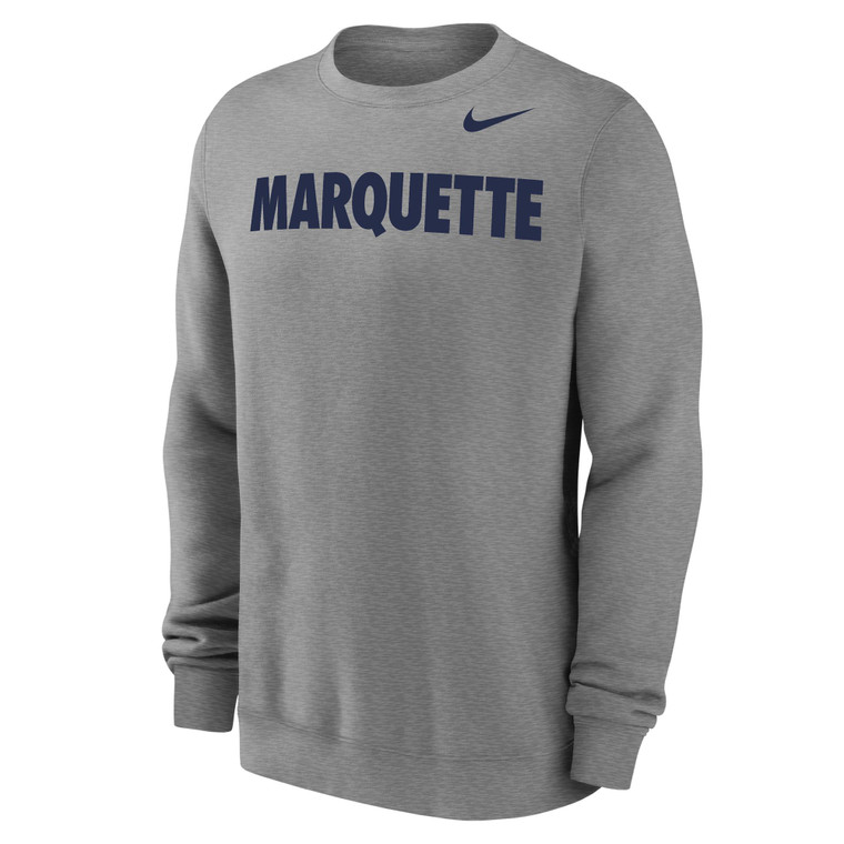 Nike Straight Line Marquette Crew Sweatshirt -Grey