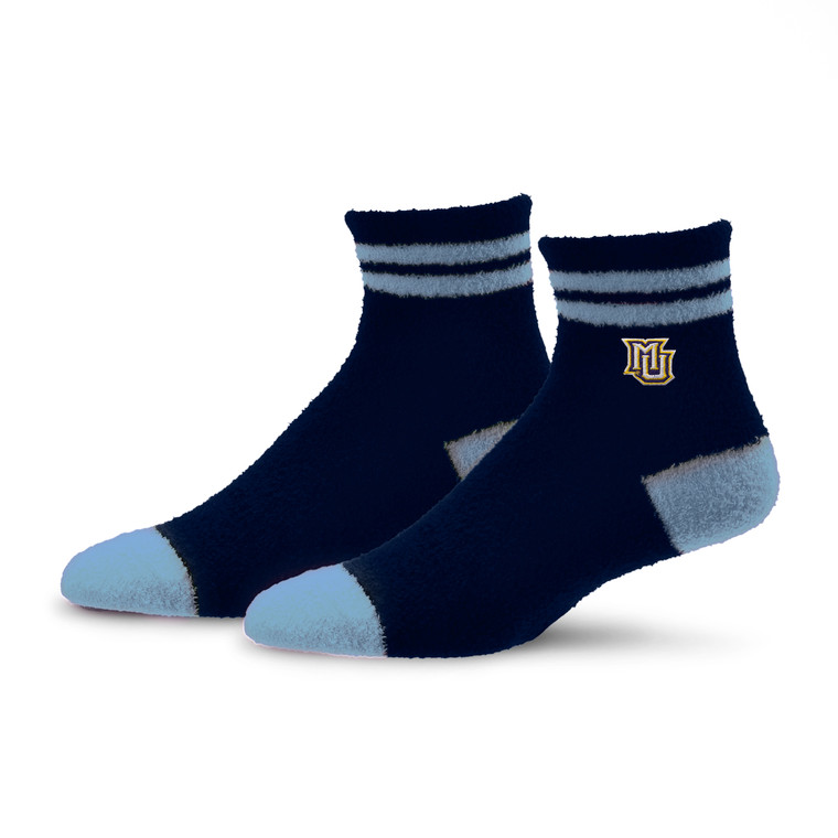 For Bare Feet Stripe Cozy Sock - Navy