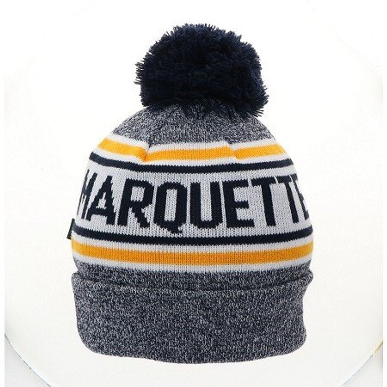 Yth Tailgate Marled Beanie Navy/White/Gold/Navy