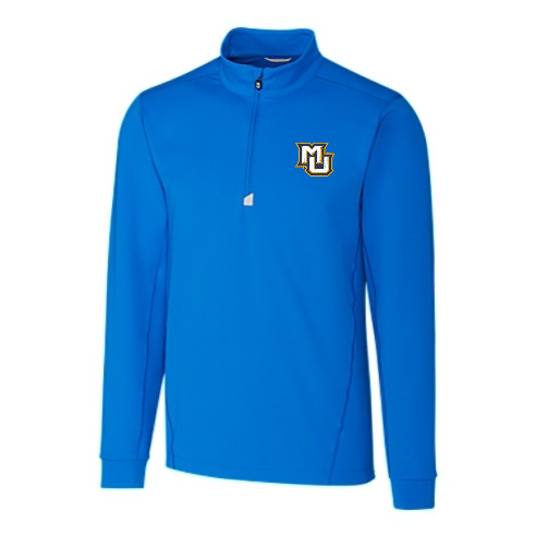 Traverse Stretch Eco Quarter Zip Mens Pullover - Digital Blue