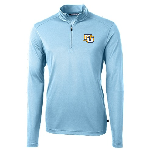 Virtue Eco Pique Recycled Quarter Zip Mens Pullover - Atlas